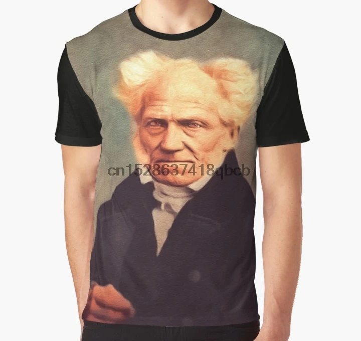 

All Over Print T Shirt Men tshirt Arthur Schopenhauer Philosopher Big Print Full Print Women Graphic T-Shirt