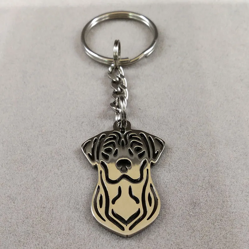 Rhodesian Ridgeback gemstone key chain - dog keychain - bag charm - pet  keepsake - ridgeback jewelry - jewellery