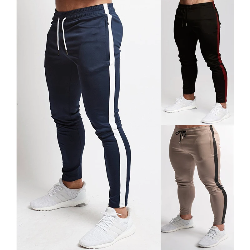 Sweatpants Sportswear Pants Male Trousers  Men Pants Hip Hop Joggers Pants New Male Trousers Men Solid Jogging Slim Pants D40