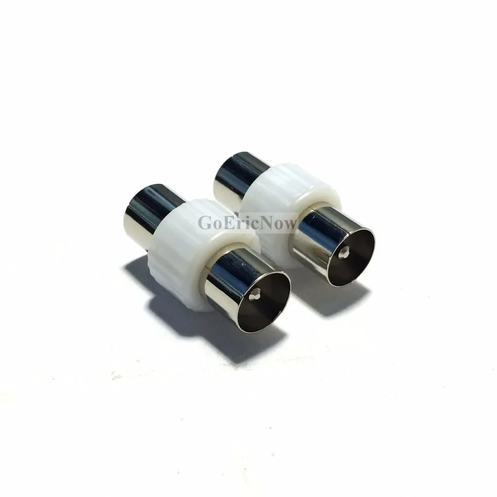 

2 x RF Coaxial Coupler TV Aerial Cable Connector Adaptor Male Socket To Male Adapter