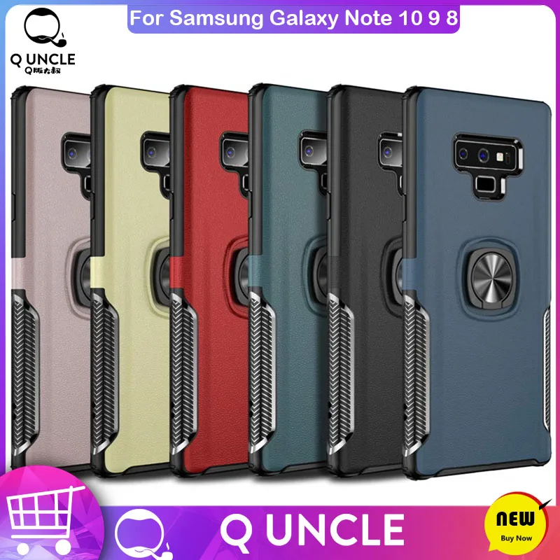 

Car Armor Cover For Samsung Galaxy Note 10 9 8 Ring Holder Car Magnetic TPU Armor Cover For Samsung Note 10 8 9 Coque Cover