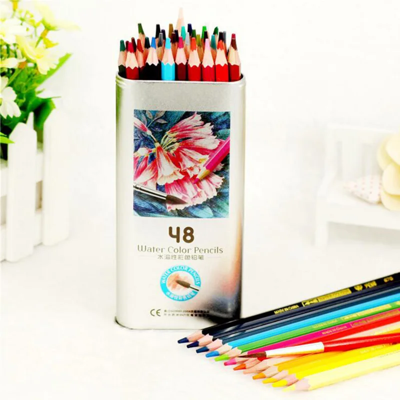

lapis de cor 48 colored pencils lapices de colores profesionales papelaria crayon de couleur drawing supplies school faber