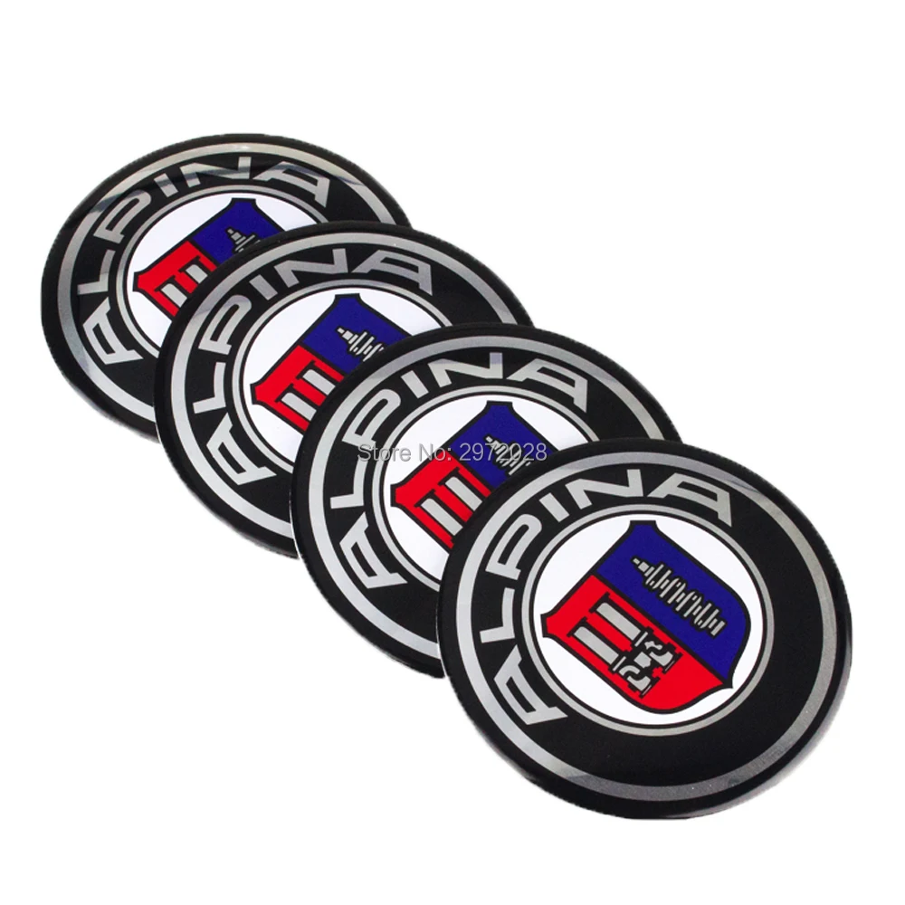 4 x Car Styling 3D Metal Chrome Aluminium Alloy Wheel Center Cap