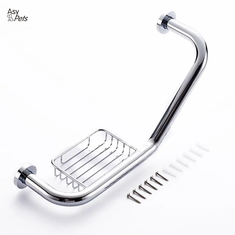 

AsyPets Fashion Modern Stainless Steel Soap Holder with Safety Handle-35