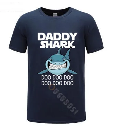 

Fathers Day T Shirt Daddy Shark T-Shirt Doo Father S Day Gift Tee Shirt Cartoon Print Big Plus Size Graphic T Shirts