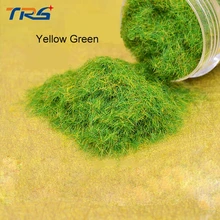 light green flock nylon DIY sand table model making lawn grass powder material nylon turf building model making landscape polypropylene artificial turf grass model green 44 x 36cm