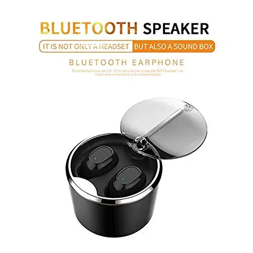 2 in1 Беспроводной Bluetooth наушники Bluetooth Динамик Smart Touch мини портативный стерео-Динамик Встроенный зарядный чехол наушники
