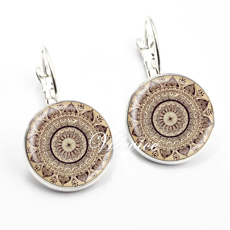 Серьги ручной работы для женщин Винтажные серьги в виде цветов женская модель