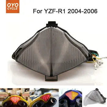 

Motorcycle Integrated LED Tail Light Brake Turn Signal Blinker For Yamaha YZF R1 YZF-R1 2004 2005 2006