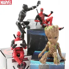 Hasbro Marvel Dead waiter, small tree, grut, panther, desktop computer case, decoration toy, car decoration