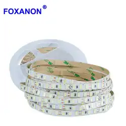 Foxanon Светодиодные ленты света 5730 не Водонепроницаемый DC12V 60 Светодиодный/m 5 м lot 5730 Светодиодные ленты яркий, чем 5630 5050 светодиодные ленты