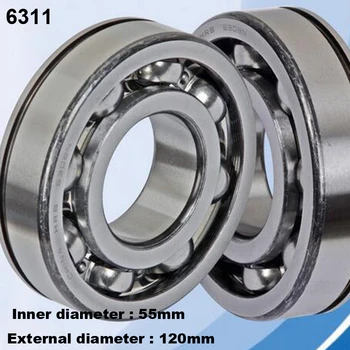 

High Quality 1Pcs/Lot 6311 Steel Material Deep Groove Ball Bearings Open Bearings 55*120*29mm
