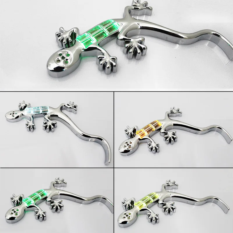 

1pcs Universal The Solar Gecko King Warning Light High Bright LED Lamp Automobile Decals Car-Styling accessory