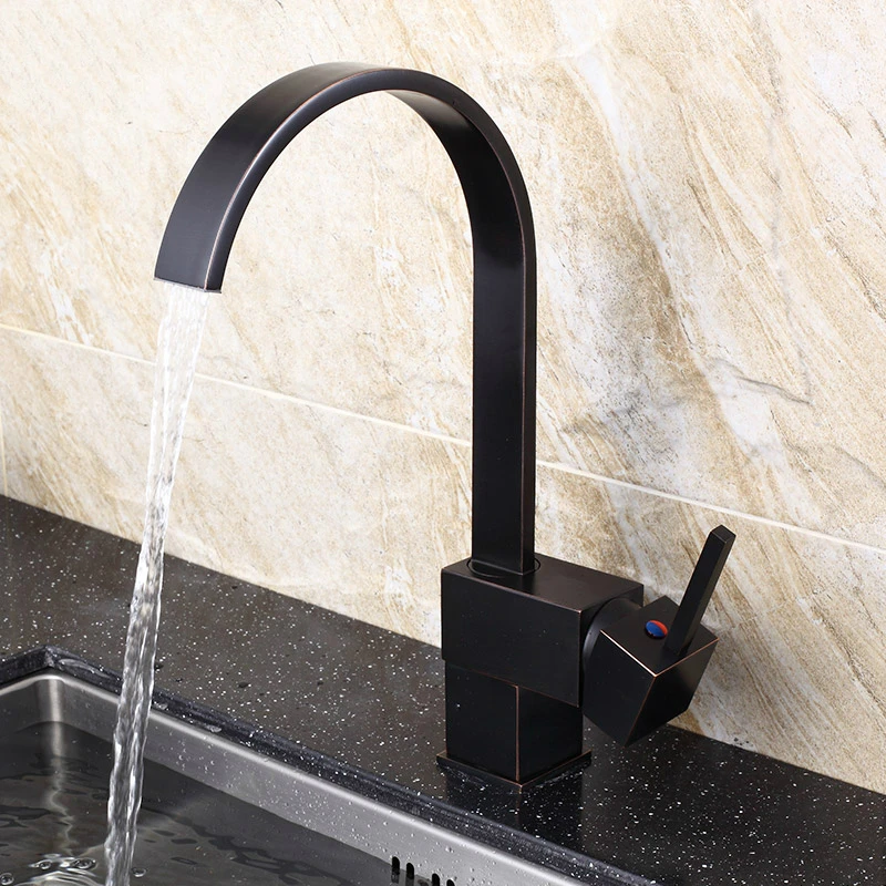 

Vintage Brushed Brass Wash Dish Kitchen Tap European Copper Hot And Cold Water Multi-function Basin Faucet Single Hole X201