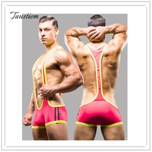 Taustiem Для мужчин Корректирующее бельё для женщин сексуальный синглет белье-трико нижнее белье для похудения Body Shaper боди для Реслинга купальник пляжные купальники