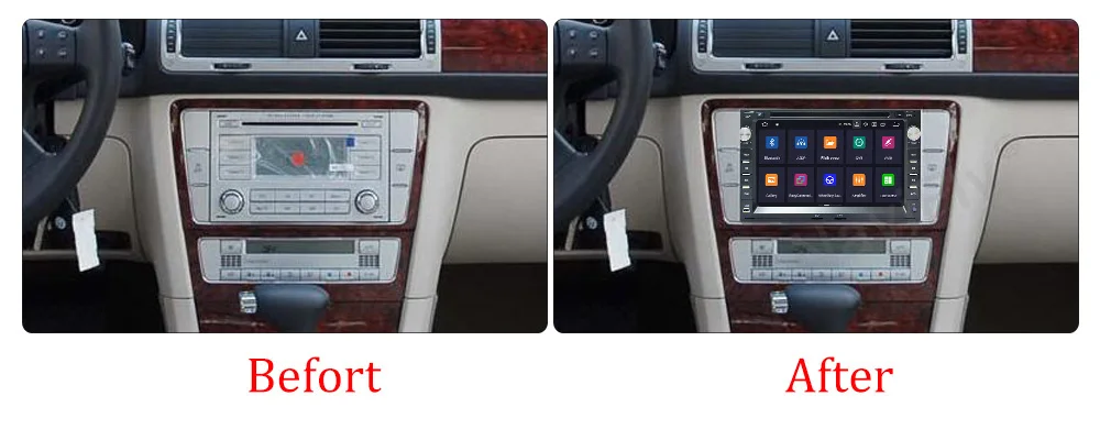 Discount TDA7851 Android 8.1  car radio stereo DVD player for forvw Bora Passat Golf Polo LUPO CHICO Seat Skoda  free shipping 9