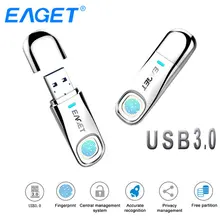 Eaget USB флеш-накопитель 64 ГБ 32 ГБ USB 3,0 флеш-накопитель 64 Гб шифрование отпечатков пальцев металлическая Флешка USB Флешка 32 ГБ флэш-диск для хранения