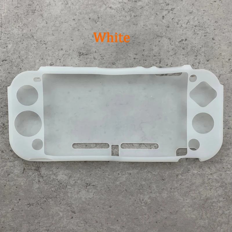 White case only Силиконовый чехол для nyd Switch Lite NS мини консоль защитный чехол-держатель для кожи чехол-чехол для Nintendo doswitch NS lite аксессуары - Цвет: White case only