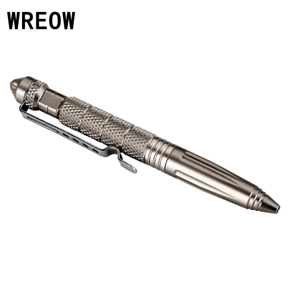 

1pc Portable Tactical Pen Survival Aviation Aluminum Self Defense Tool Manganese steel pen clip Pen Power Tools