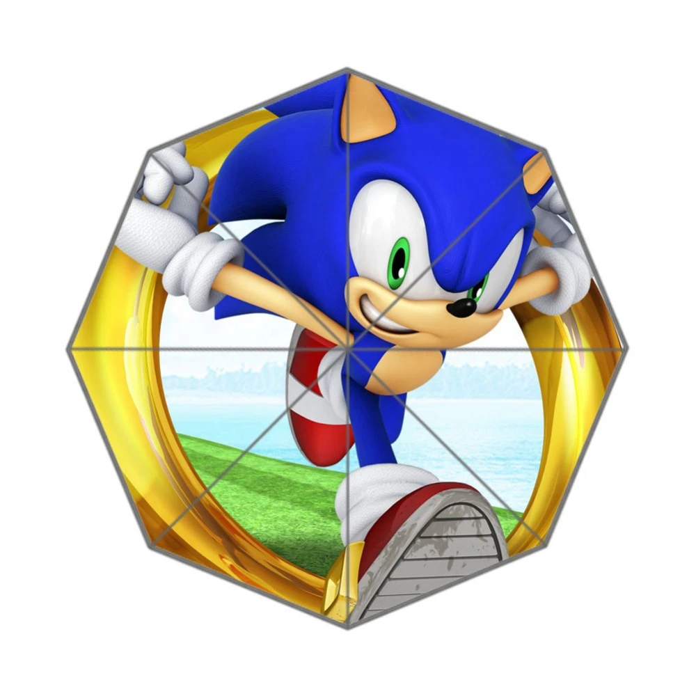 de diseño de moda Sonic the Hedgehog paraguas plegable para el hombre y las mujeres envío libre|folding umbrella|umbrellas for mendesigner umbrellas - AliExpress