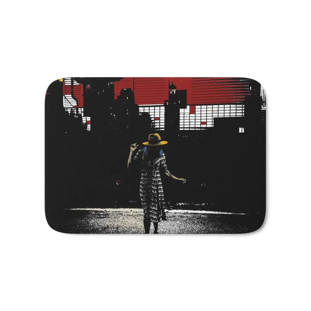 City Hat Bath Mat 21 X 34 Printed Carpets Anti Slip Modern Kitchen