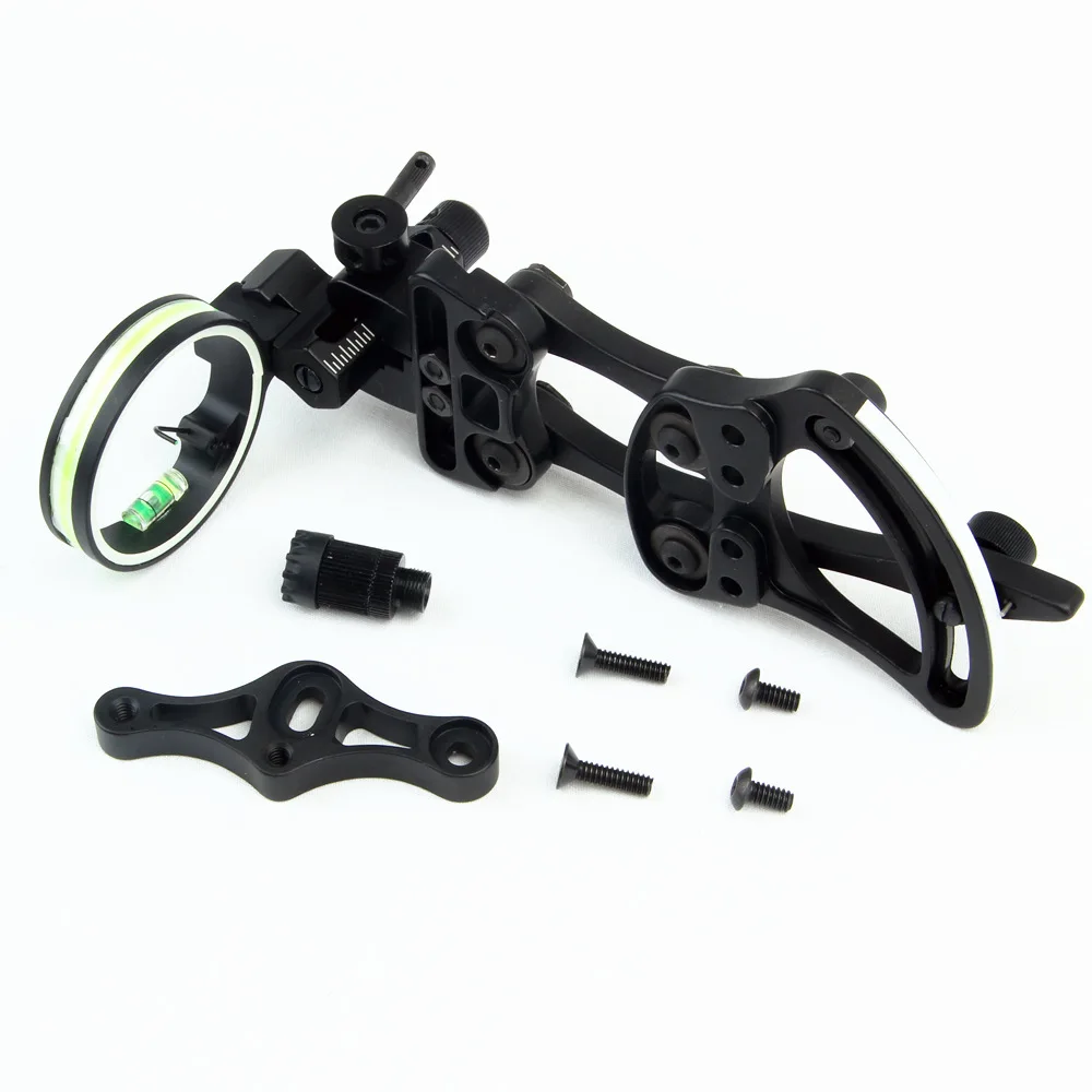 

1 pins 0.019" Archery Bow Sight with Micro Adjust Detachable Bracket , Sight Light for Compound Bow Archery Hunting Shooting