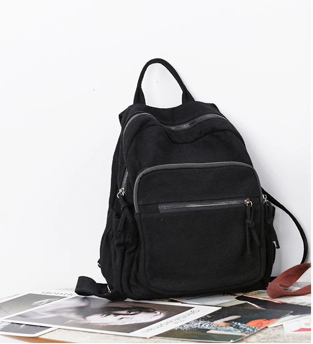 Повседневный хлопковый рюкзак женская тканевая школьная сумка высокого качества для подростка женский простой дизайн богемный бохо шик Повседневный Рюкзак