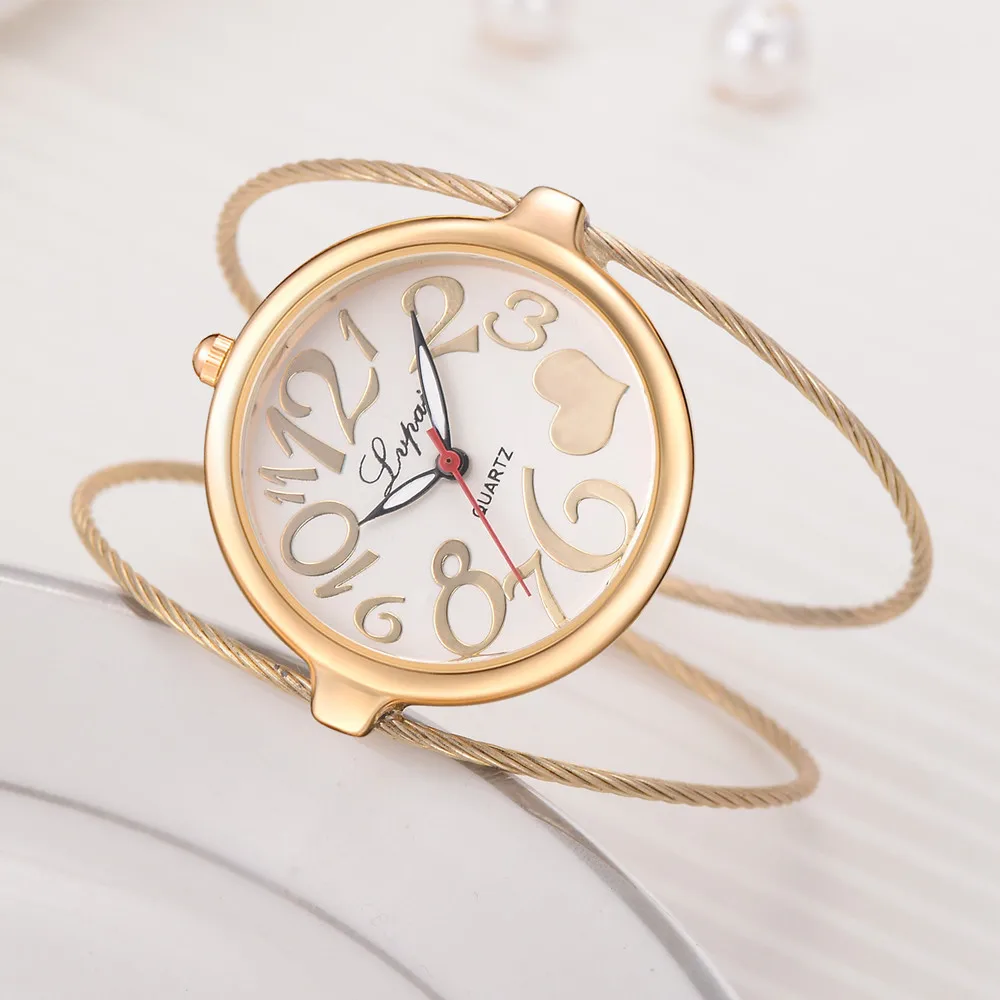 

Women's quartz bracelet bangle wrist Watch luxury fashion watches clock Simple Design Ultra Thin Case Ladies watch Zegarek Damsk