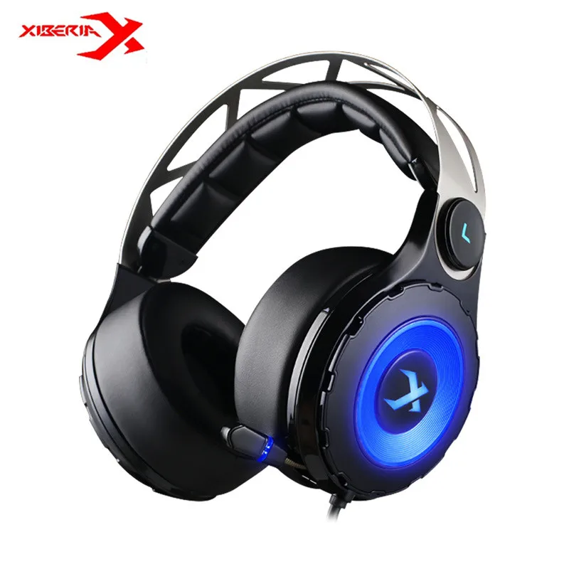 Xiberia T18 Pro USB 7.1 Surround Sound Gaming Headset Wired Computer Headphone Deep Bass Game Earphone With Mic LED for PC Gamer Xiberia T18 Pro USB 7.1 Surround Sound Gaming Headset Wired Computer Headphone Deep Bass Game Earphone With Mic LED for PC Gamer