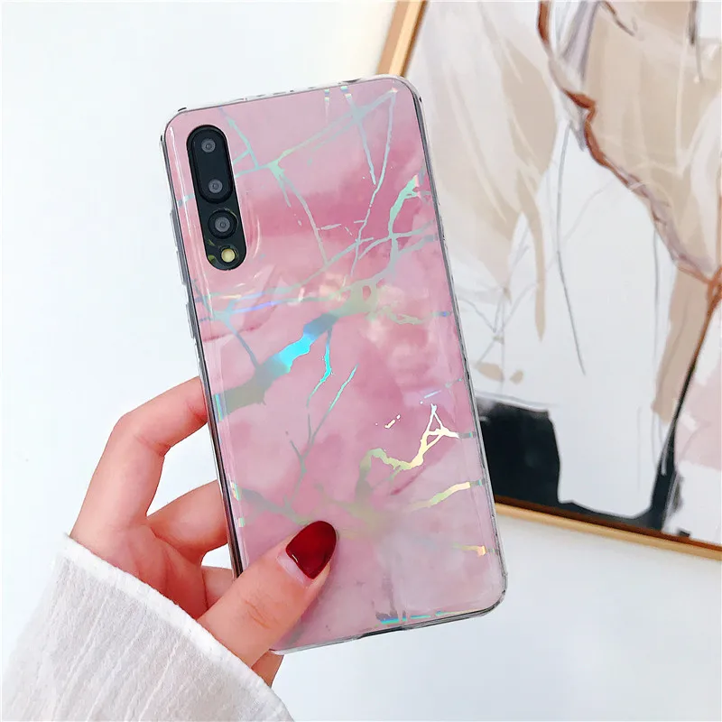 Mármol venas funda del teléfono para HUAWEI P20 Lite caso TPU para HUAWEI Honor 10 P20 Pro Plus de lujo suave cubierta Coque Fundas