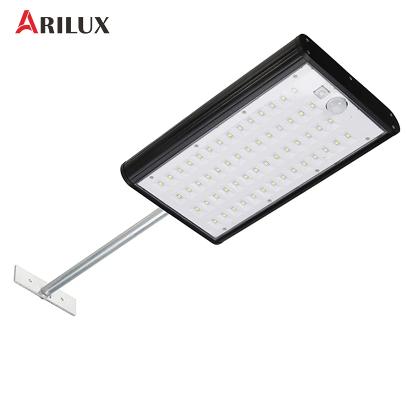 

ARILUX PIR Motion Sensor Solar Powered 56LED Street Light 4400mAh 450lm Waterproof Wall Lamp For Outdoor Yard Street