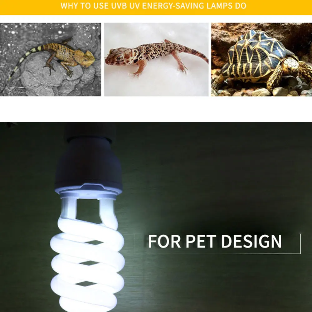 13 Вт ПЭТ рептилия ультрафиолет лампа UVB 5,0/10,0 лампа Экономия энергии лампы для рептилия, Черепаха Ящерица змея Спираль стиль рептилия
