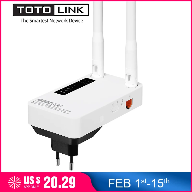 TOTOLINK EX1200 AC1200 Dual Band Wi-Fi Range Extender Gigabit Беспроводной ретранслятор, 2.4 г/5.0 ГГц Wi-Fi Extender/AP режима, легкая установка