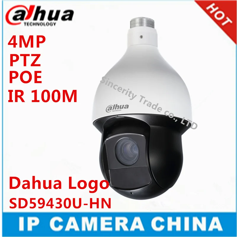  Original Dahua English version SD59430U-HN 4MP 30x H.265 H2.64  Network IR PTZ Dome Camera with POE IP66 with Dahua Logo 