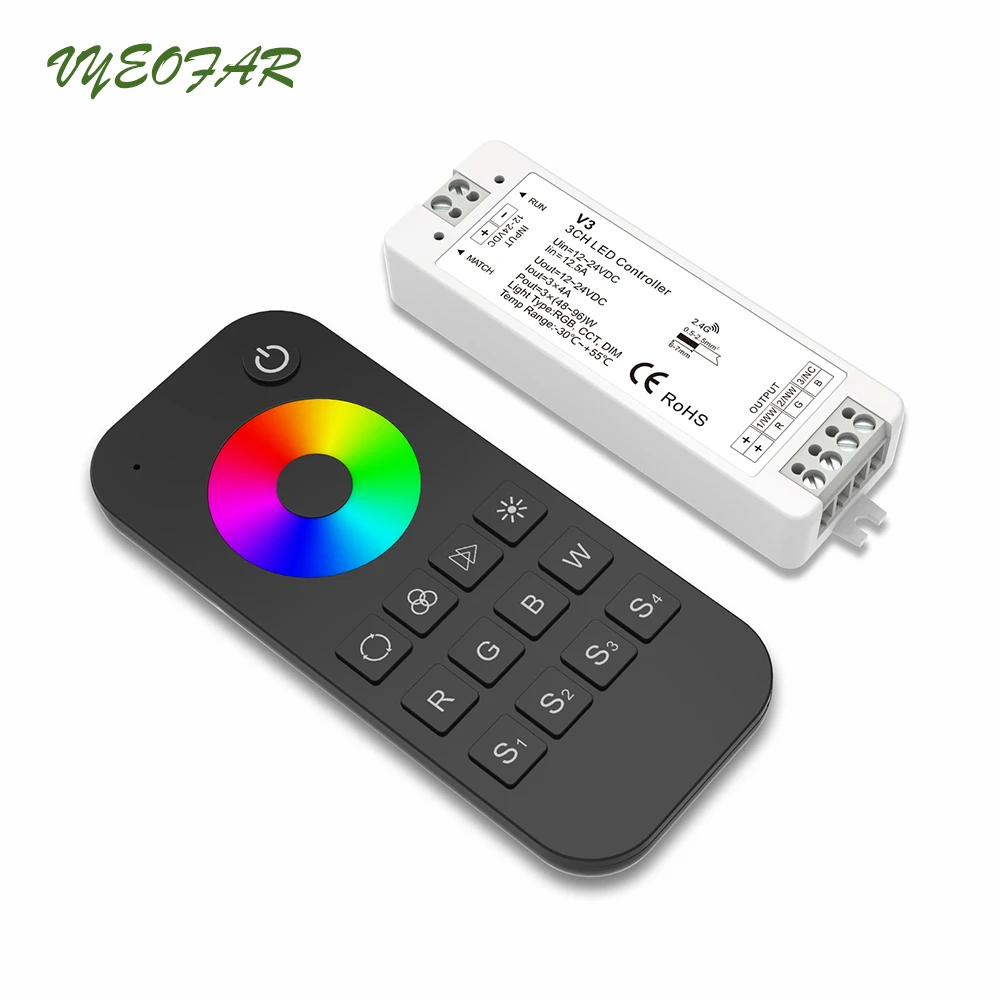 Новая светодиодная RGB лента RF Беспроводной пульт дистанционного управления с 2 4