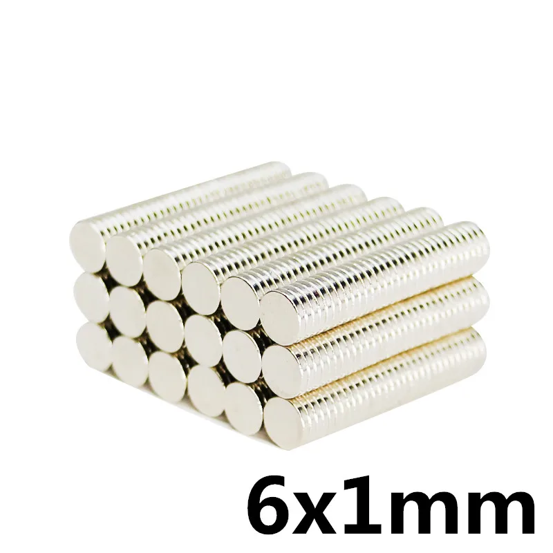 

New 150/200pcs Strong Rare Earth NdFeB Magnet 6mm x 2mm Neo Neodymium N35 Magnets 6*2 mm Craft Model Disc Sheet Fridge 6x2mm