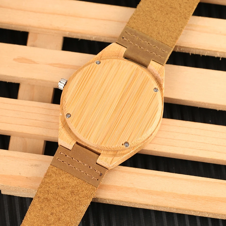 Creative Dragon Carving Wood Watch Men Simple Wooden Watches Analog Quartz Clock Male Genuine Leather WristWatch erkek kol saati (12)