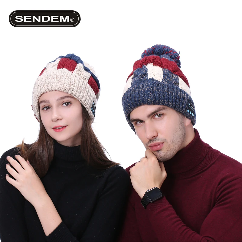 SENDEM JP4 Smart Беспроводной Bluetooth Кепки наушников теплый спортивный музыка hat
