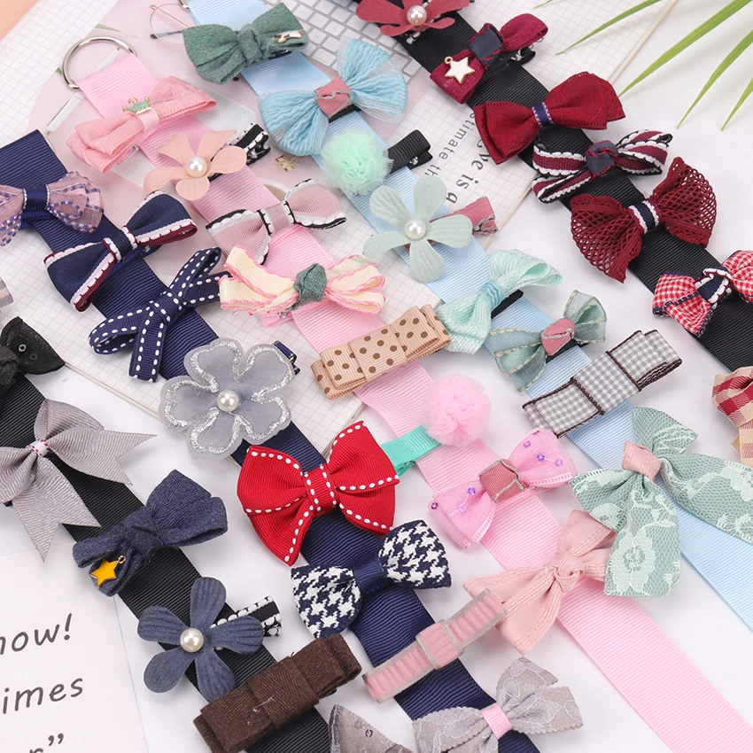 

8PCS Cute Children Hairpin Cartoon Bowknot Different Styles Hair Clips Accessories Kids Girls Barrettes Headwear