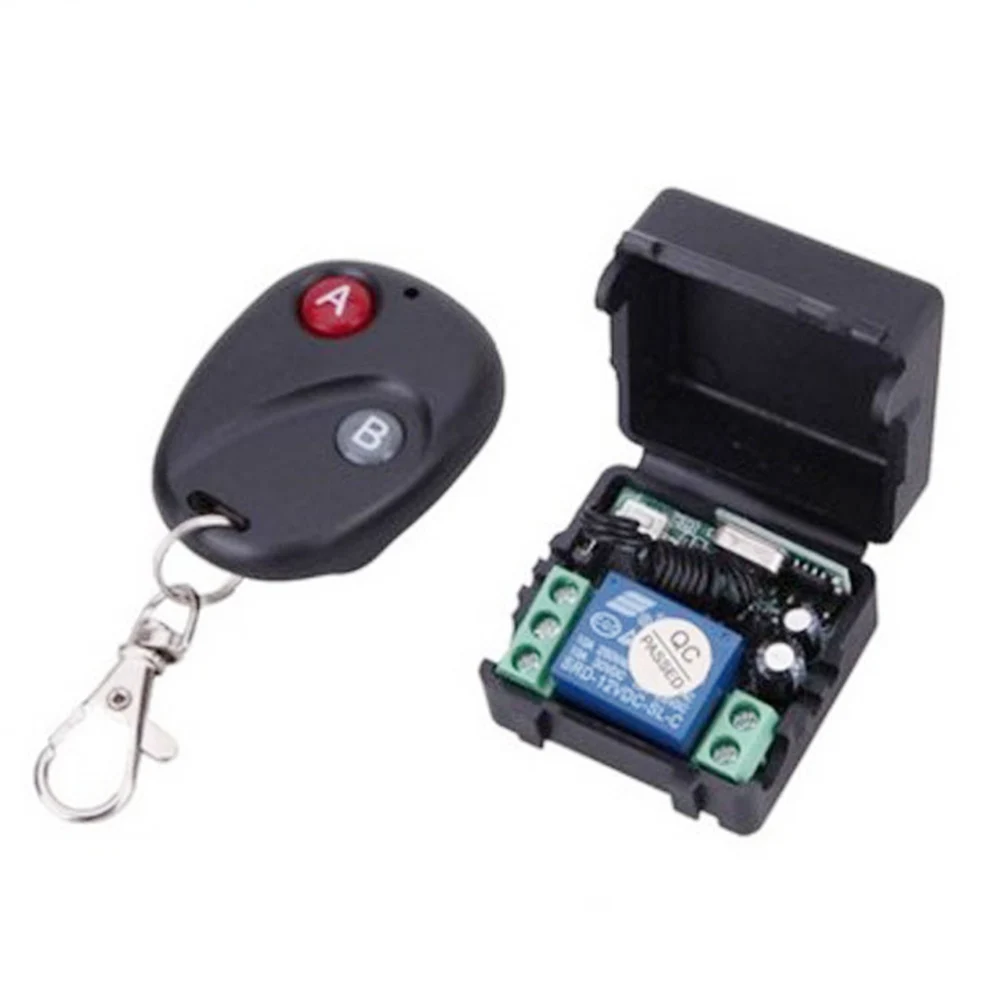 

OWGYML Wireless Remote Control Power Switch DC12V 10A 433MHz Transmitter + Receiver for Electronic Door Locks