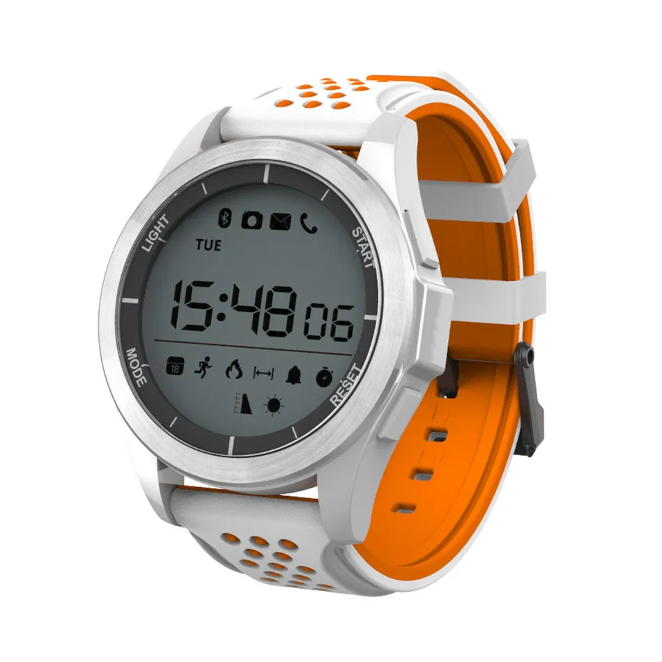 Смарт-часы RUIJIE F3 Bnad IP68 Водонепроницаемые Смарт-часы открытый фитнес-трекер напоминание о звонках беспроводные устройства - Цвет: White add Orange