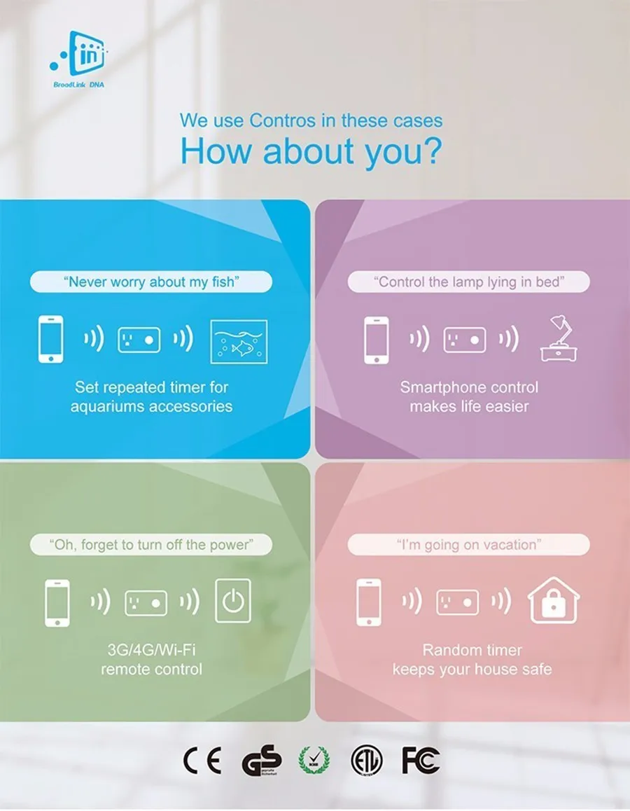 n Broadlink SP3 SP CC WIFI Socket EU US Std Wireless Plug Outlet,Timer Socket Smart Home Automation Controlled For iPhone Android