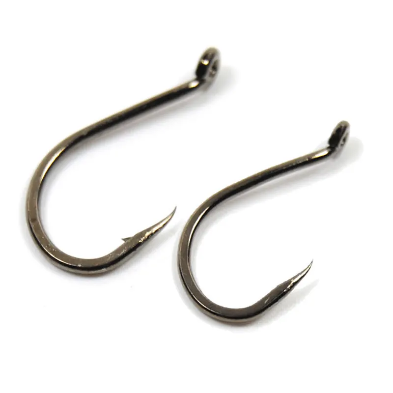 

50PCS #6 #7 #8 Small Octopus Beak Hook Up Eye for Saltwater Fishing Barbed / Barbless Sea Fly Fishing Hooks