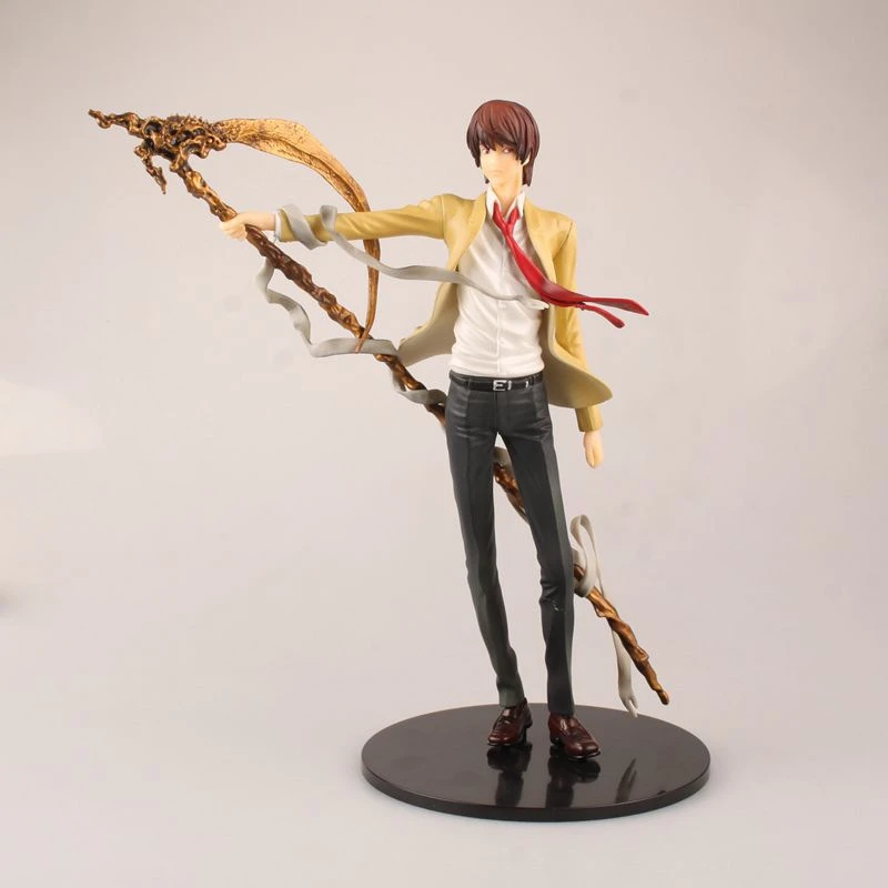 Japanese Anime DEATH NOTE Yagami Light PVC 26CM Reaper s Scythe Action 