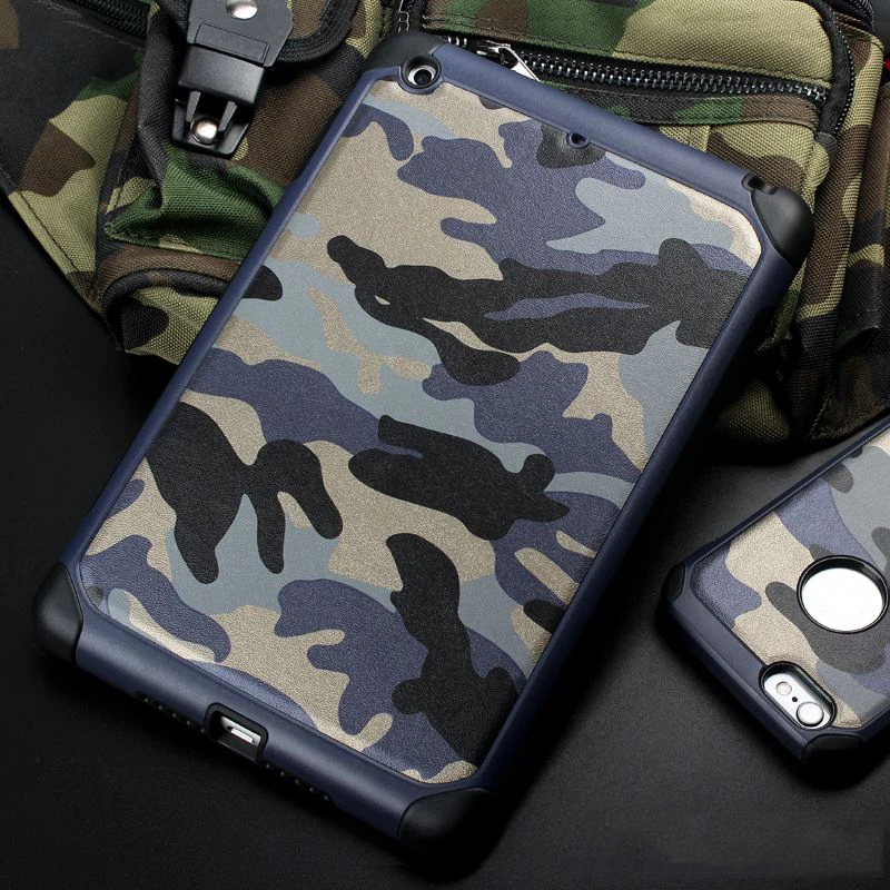

For iPad Mini 4 Case Camouflage Pattern PC+TPU Dual Layer Hybrid Protected Hard Case Cover for iPad Mini 4 Anti-knock Back Shell