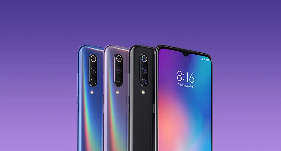 Глобальная версия Xiaomi mi 9 mi 9 мобильный телефон 6,39 дюймов 6 ГБ ОЗУ 64 Гб ПЗУ Snapdragon 855 Восьмиядерный 48MP + 16MP + 12MP тройные камеры