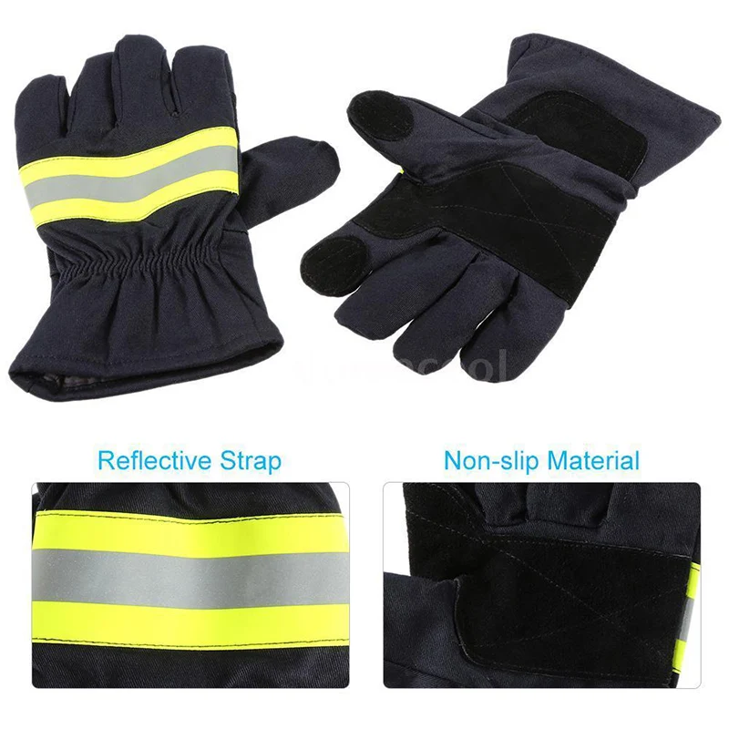 

Fire Protective Gloves Fire Proof Anti-fire Equipment Heat Resistant Flame-retar
