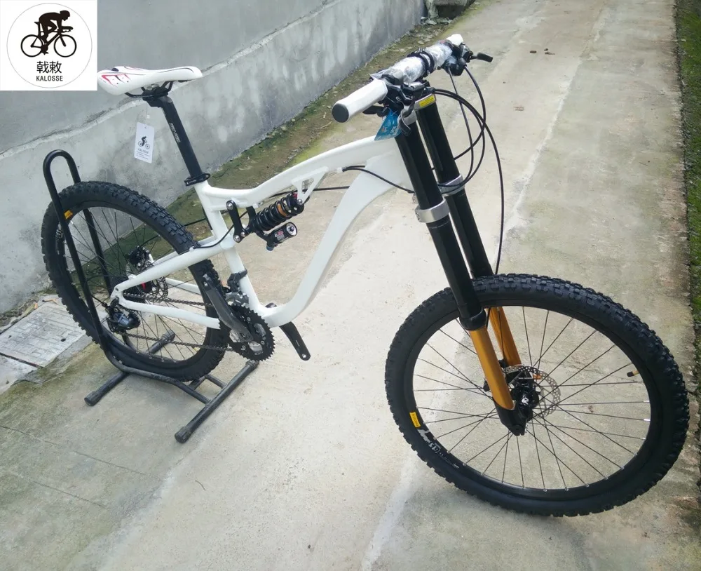 Best Kalosse Downhill 190 travel mountain bike 24/27/30 speed full suspension 26*2.35er AM/FR Hydraulic brakes 1 Best Kalosse Downhill 190 travel mountain bike 24/27/30 speed full suspension 26*2.35er AM/FR Hydraulic brakes 1