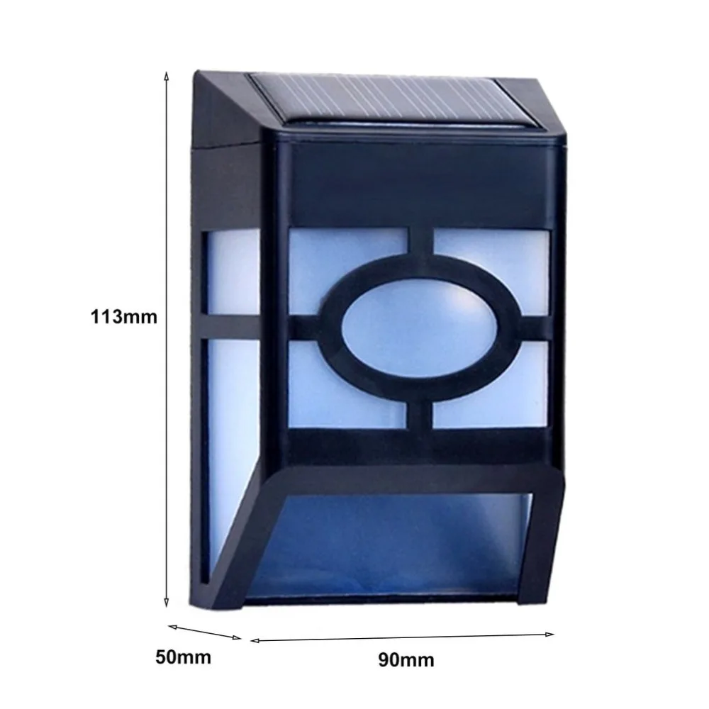 Solar Power Wall Light Outdoor LED Lamp Waterproof For Patio Fence Stairs Sconce Emergency Garden Floor Entrance Corridor Lamp