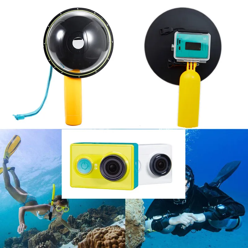 

Accessories Waterproof 15M Diving Transparent Lens Dome Port with Waterproof Case for Xiaomi Yi Xiaoyi Camera Underwater